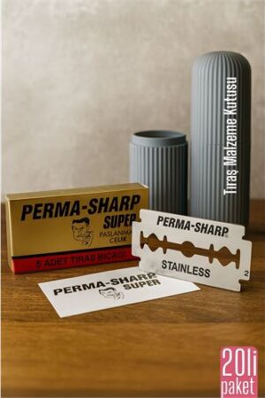 Permasharp 10 Adet Tıraş Jileti Tıraş + Tıraş Malzeme Kutusu Set . Kişisel Ürünler ve Kişisel Ürünler.