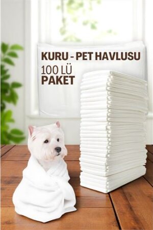 Pet Havlusu - Kedi Köpek Banyo Havlusu Tek Kullanımlık Kuru Havlu 40X80 CM 100 Adet . Ev Ürünleri ve Ev Ürünleri.