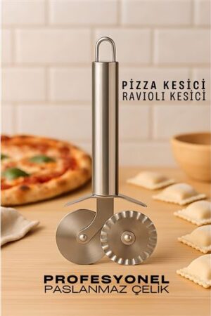 Pizza Kesici Profesyonel Çelik Hamur Ravioli Kesici . Mutfak Ürünleri ve Mutfak Ekipmanları.