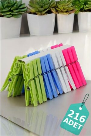 Plastik Çamaşır Mandalı 216 Adet . Ev Ürünleri ve Ev Ürünleri.