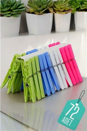 Plastik Çamaşır Mandalı 72 Adet . Ev Ürünleri ve Ev Ürünleri.
