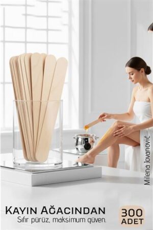 Premium Ahşap Ağda Spatulası 300’lü Paket - Profesyonel Salon Tipi Steril ve Pürüzsüz Yüzey - 14 cm . Kişisel Ürünler ve Kişisel Ürünler.