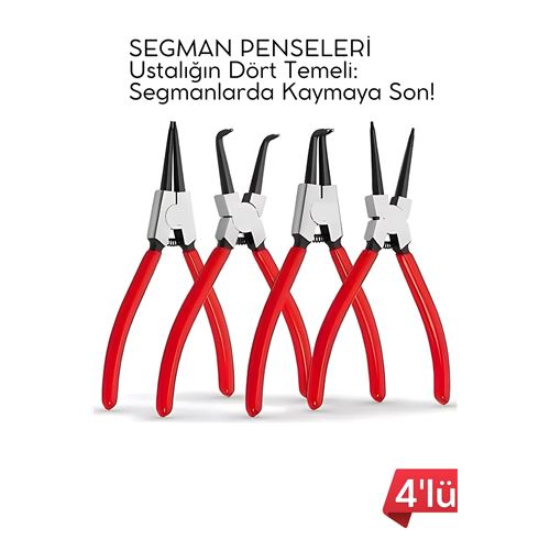 Profesyonel 4'lü Segman Pensesi Seti | 18 cm | İç Dış Eğri Düz Uçlu Yaylı Pense Takımı . Oto-Hırdavat ve Oto ve Hırdavat Ürünleri. Profesyonel 4'lü Segman Pensesi Seti | 18 cm | İç Dış Eğri Düz Uçlu Yaylı Pense Takımı . Oto-Hırdavat ve Oto ve Hırdavat Ürünleri.