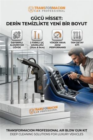 Profesyonel Metal Hava Üfleme Tabancası Seti - 21 cm Uzun ve Kısa Nozul Kompresör Ucu . Mutfak Ürünleri ve Mutfak Ekipmanları.