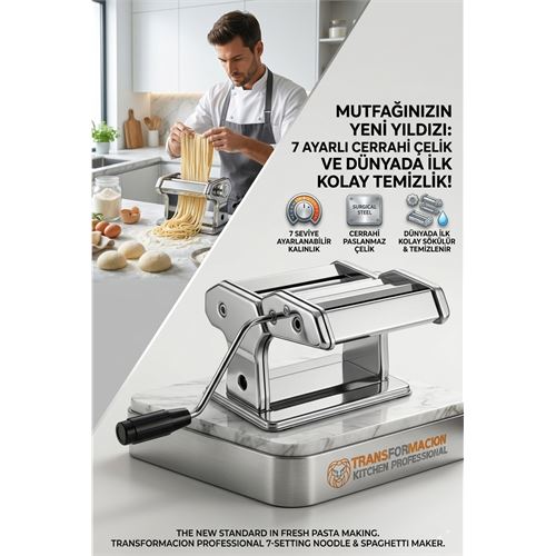 Profesyonel Sökülebilir Kolay Temizlenen Erişte ve Makarna Makinesi - 7 Ayarlı Hamur Açma Spagetti Makinası . Mutfak Ürünleri ve Mutfak Ekipmanları. Profesyonel Sökülebilir Kolay Temizlenen Erişte ve Makarna Makinesi - 7 Ayarlı Hamur Açma Spagetti Makinası . Mutfak Ürünleri ve Mutfak Ekipmanları.