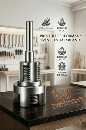 Profesyonel Titanyum PPRC PVC Boru Diş Açma Aparatı – 1/2” (20 mm) Boru Raybası | Mükemmel Kalibrasyon Anahtarı . Oto-Hırdavat ve Oto ve Hırdavat Ürünleri.
