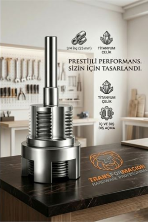 Profesyonel Titanyum PPRC PVC Boru Diş Açma Aparatı – 3/4" (25mm) Boru Raybası | Mükemmel Kalibrasyon Anahtarı . Oto-Hırdavat ve Oto ve Hırdavat Ürünleri.