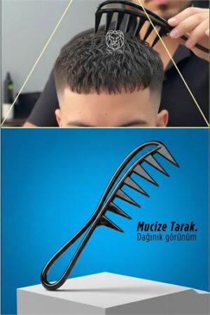 Saça Dağınık Çizgi Görünümü Veren Lüks Dalga Şekillendirici Mucize Tarak . Kuaför Berber ve Kuaför Malzemeleri.