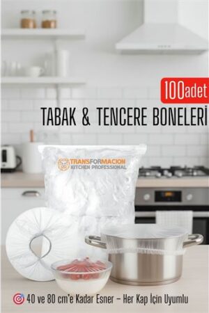 Tabak ve Tencere Bone Seti 2 Boyutlu 100 ADET . Mutfak Ürünleri ve Mutfak Ekipmanları.