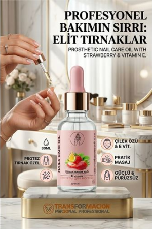 Tırnak Bakım Yağı Çilekli Güçlendirici E Vitamini Serum 30ml . Oto-Hırdavat ve Oto ve Hırdavat Ürünleri.