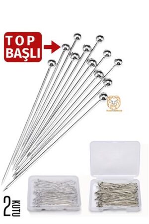 Top Başlı İğne 2 Kutu 100 Adet Başörtü İğnesi Toplu İğne . Kişisel Ürünler ve Kişisel Ürünler.