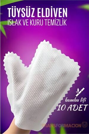 Tüysüz Temizlik Eldiveni Islak ve Kuru Temizlik Eldiveni Bambu Lifi . Ev Ürünleri ve Ev Ürünleri.
