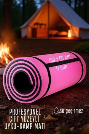Uyku Matı - Kamp Matı - Piknik Çadır Matı 11 mm Çift Taraflı Pembe . Kişisel Ürünler ve Kişisel Ürünler.