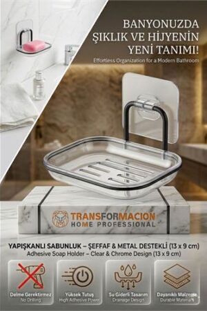 Yapışkanlı Sabunluk – Su Giderli