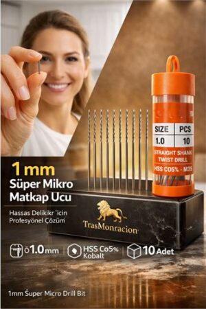 1 mm Süper Mikro İnce HSS Kobalt Mikro Matkap Ucu Seti (10'lu) . Oto-Hırdavat ve Oto ve Hırdavat Ürünleri.