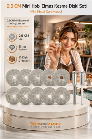 10 ADET  25 mm Elmas Kesici Disk Seti