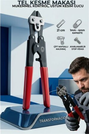 210 mm Profesyonel Tel Kesme Makası - 1-4 mm Hassas Tel ve Kablo Kesici Bolt Cutter . Oto-Hırdavat ve Oto ve Hırdavat Ürünleri.