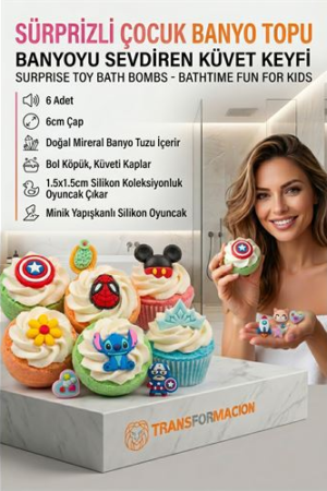 6'lı Cupcake Banyo Bombası Seti