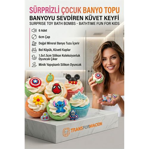 6'lı Cupcake Banyo Bombası Seti 6'lı Cupcake Banyo Bombası Seti