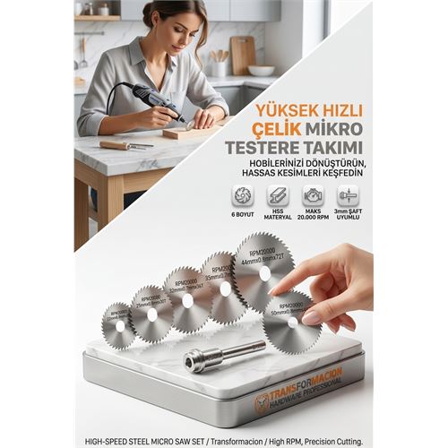HSS Mini Daire Testere Seti 6+1 Mini Makine Uyumlu Metal Ahşap Plastik Kesici Disk . Oto-Hırdavat ve Oto ve Hırdavat Ürünleri. HSS Mini Daire Testere Seti 6+1 Mini Makine Uyumlu Metal Ahşap Plastik Kesici Disk . Oto-Hırdavat ve Oto ve Hırdavat Ürünleri.