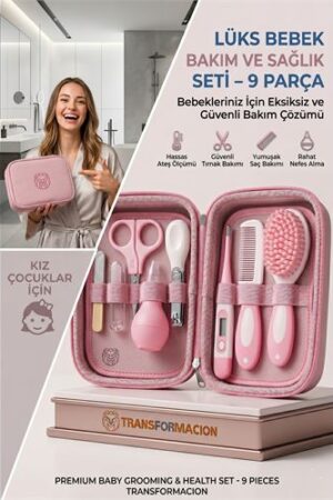 PEMBE 9 Parça Bebek Bakım Seti