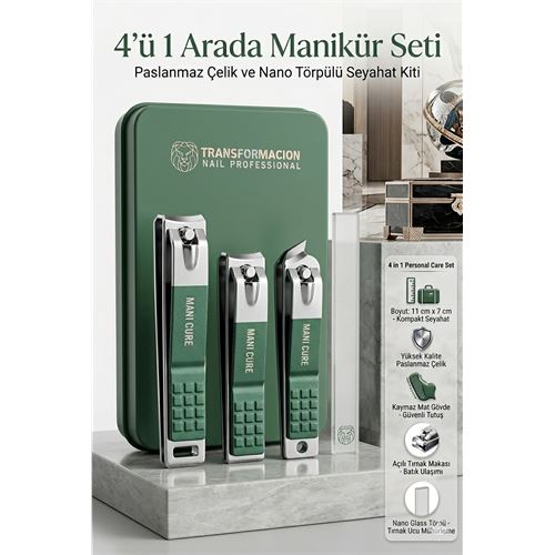 Profesyonel 4'ü 1 Arada Manikür Seti Profesyonel 4'ü 1 Arada Manikür Seti