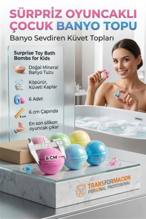 Sürpriz Oyuncaklı Köpüren Banyo Topu