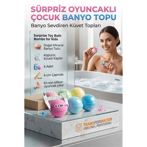 Sürpriz Oyuncaklı Köpüren Banyo Topu Sürpriz Oyuncaklı Köpüren Banyo Topu